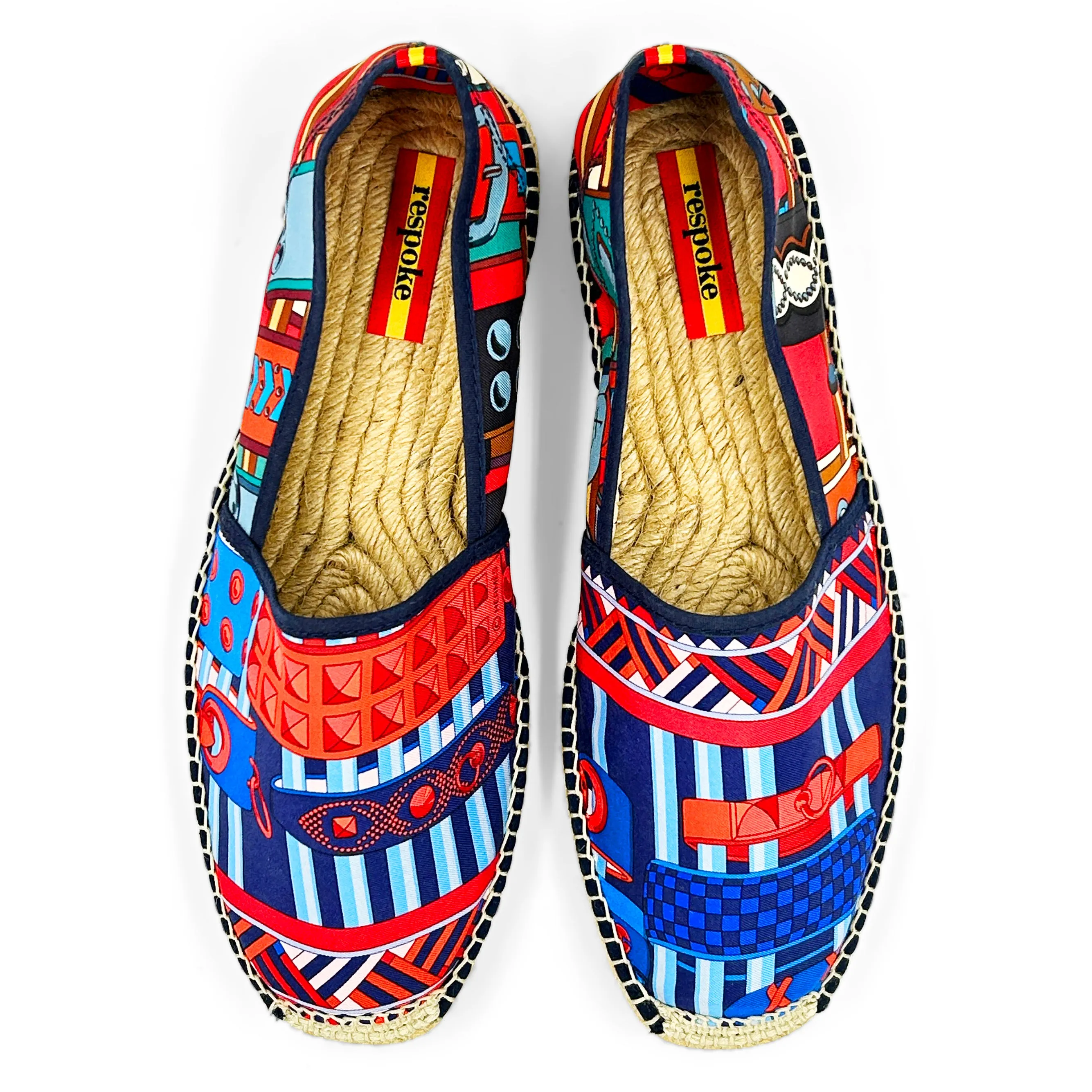 ALONSO Red/Navy Classic Espadrilles