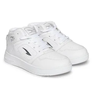 ASIAN Boy's Thunder-13 Casual White Sneaker High-Neck with Lightweight Synthetic Upper Lace-Up Shoes for Kid's & Boy's