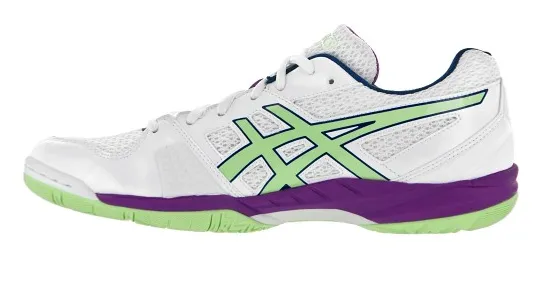 Asics Gel-Blade 5 Women's Court Shoes, White/Pistachio/Grape