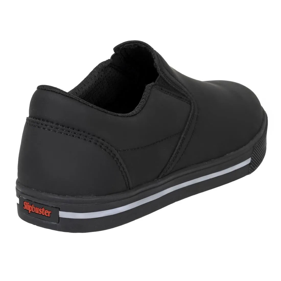 BA062-44 Slipbuster Recycled Microfibre Slip-on Shoe Matte Black 44