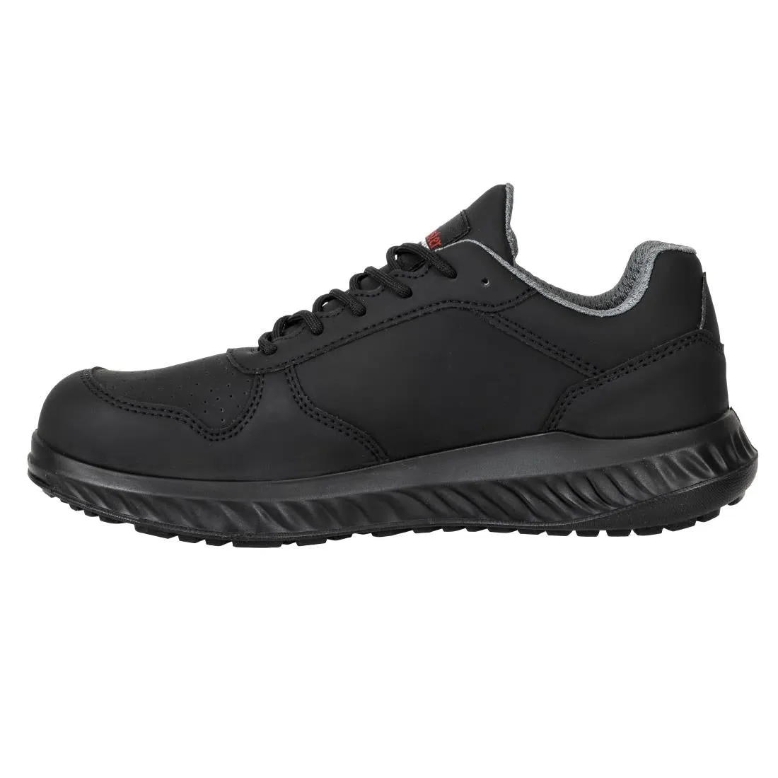 BA063-38 Slipbuster Recycled Microfibre Trainers Matte Black 38