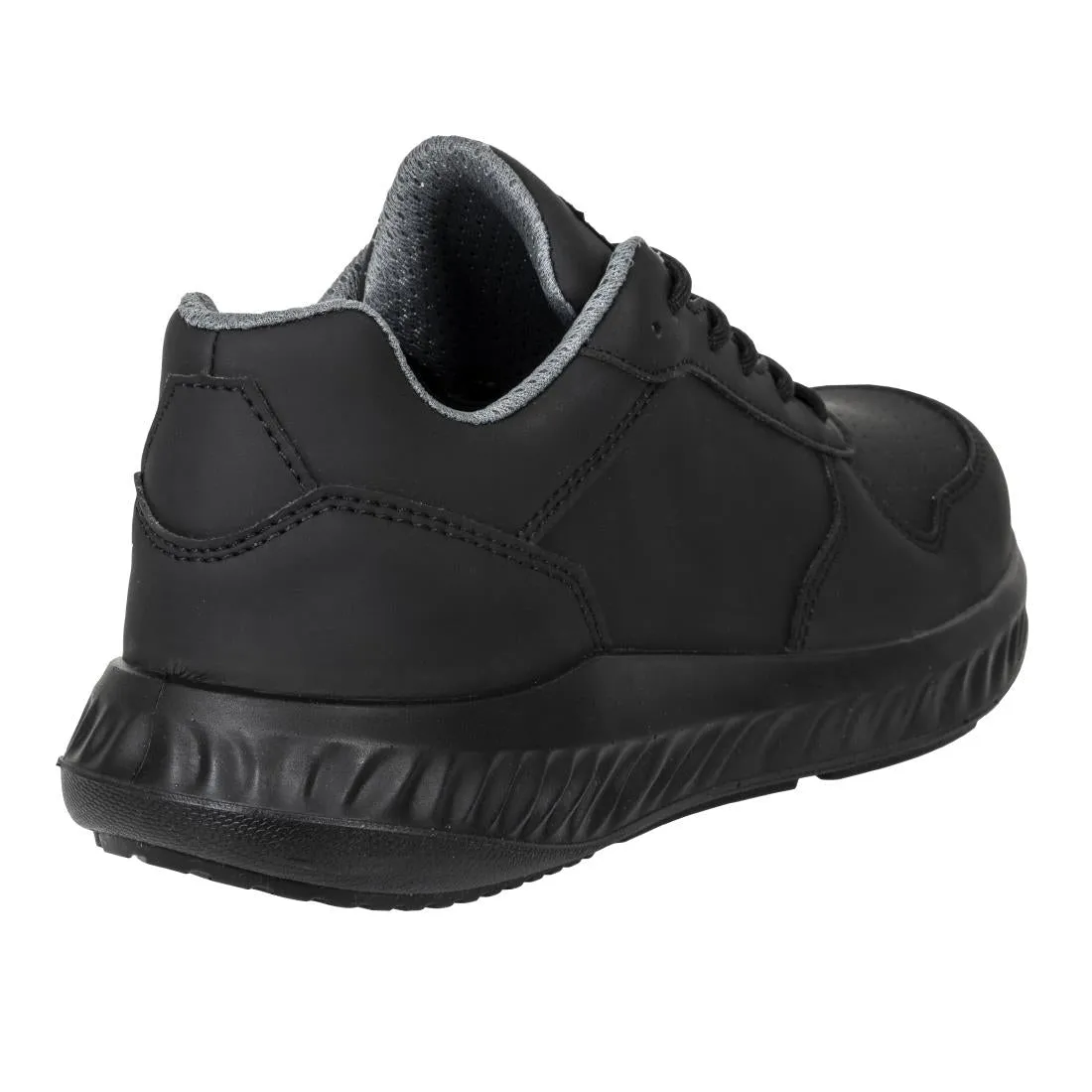 BA063-38 Slipbuster Recycled Microfibre Trainers Matte Black 38