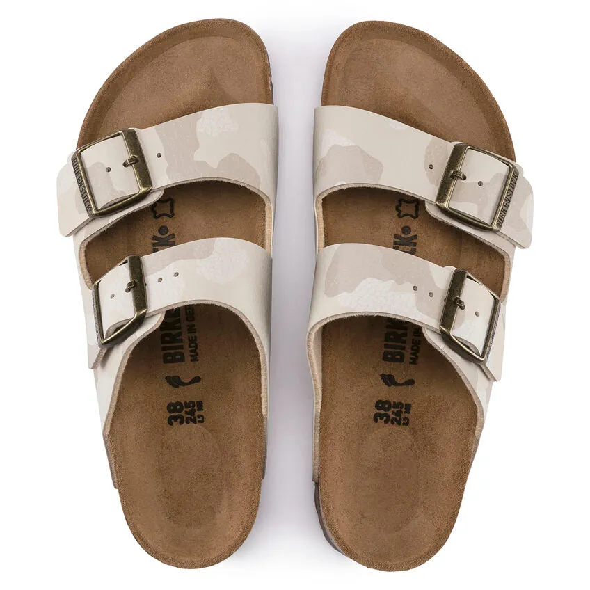 Birkenstock Women's Arizona - Desert Soil Camo Sand Birko-Flor