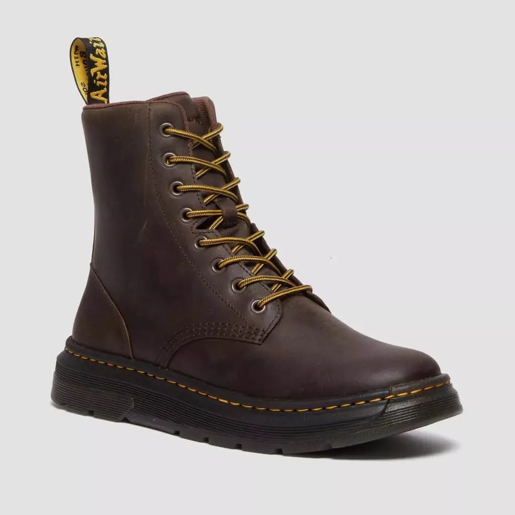 Boots Dr. Martens Crewson Crazy Horse Leather Everyday, dark brown