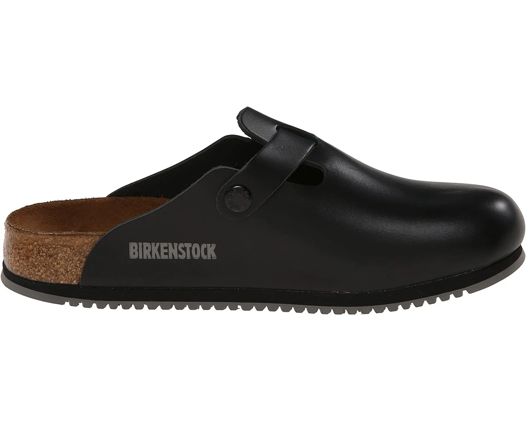 Boston Super Grip Birkenstock Clogs, leather