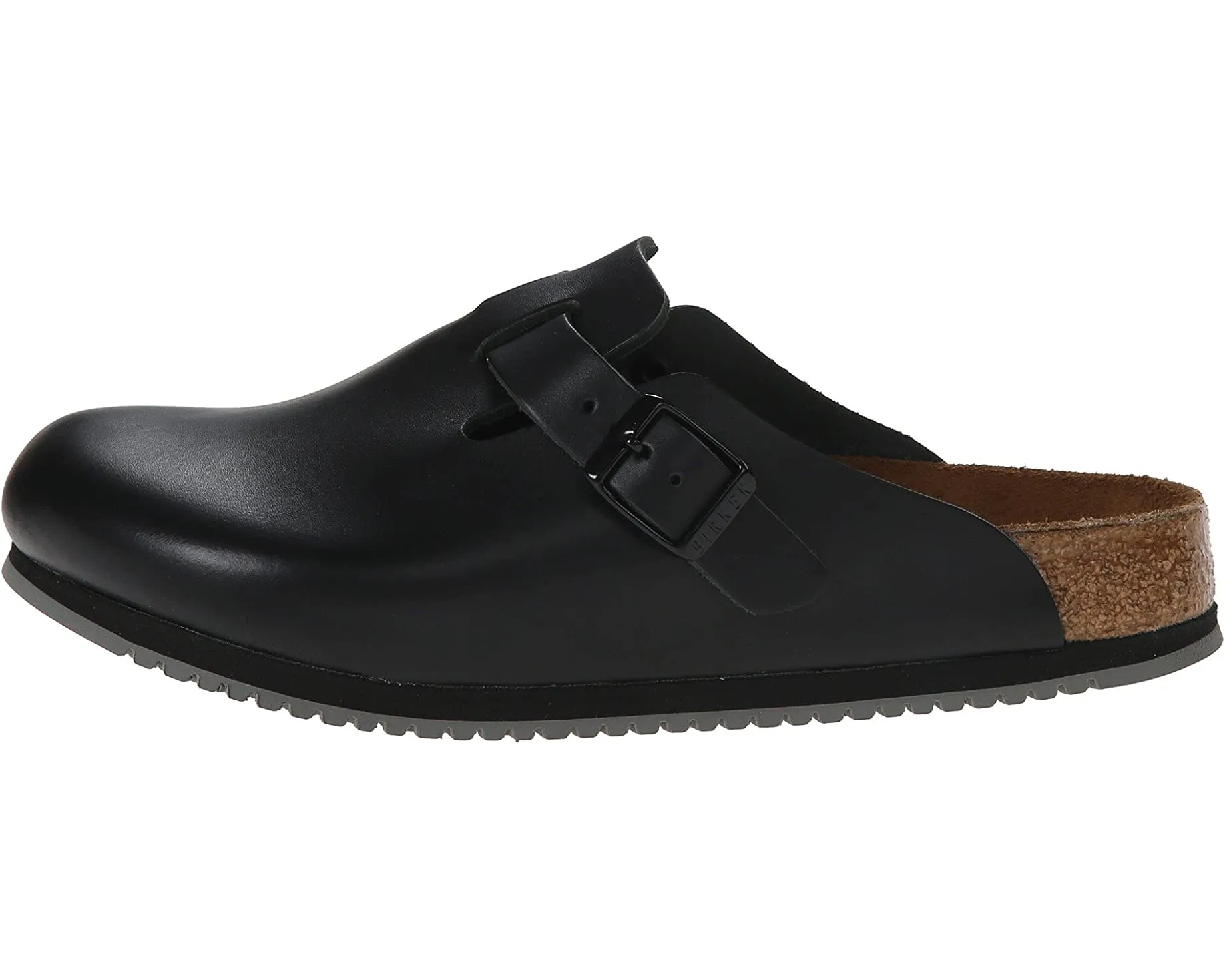 Boston Super Grip Birkenstock Clogs, leather