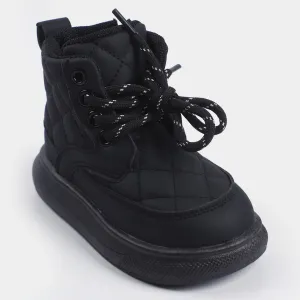 Boys Short Boots PS-08-BLACK