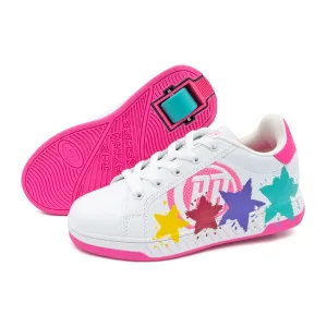 Breezy Rollers Splatter - White / Pink