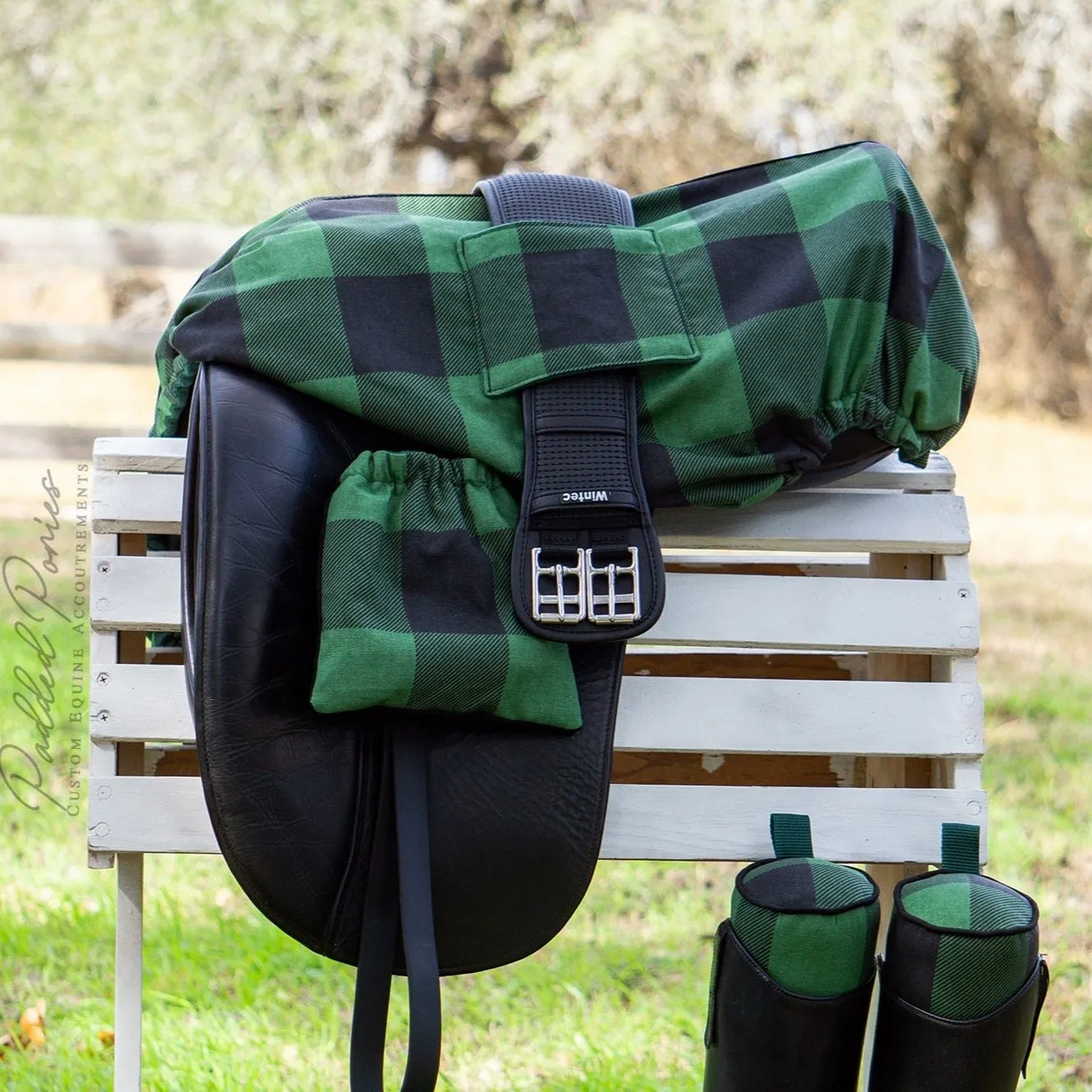 Custom Buffalo Plaid English Boot Trees