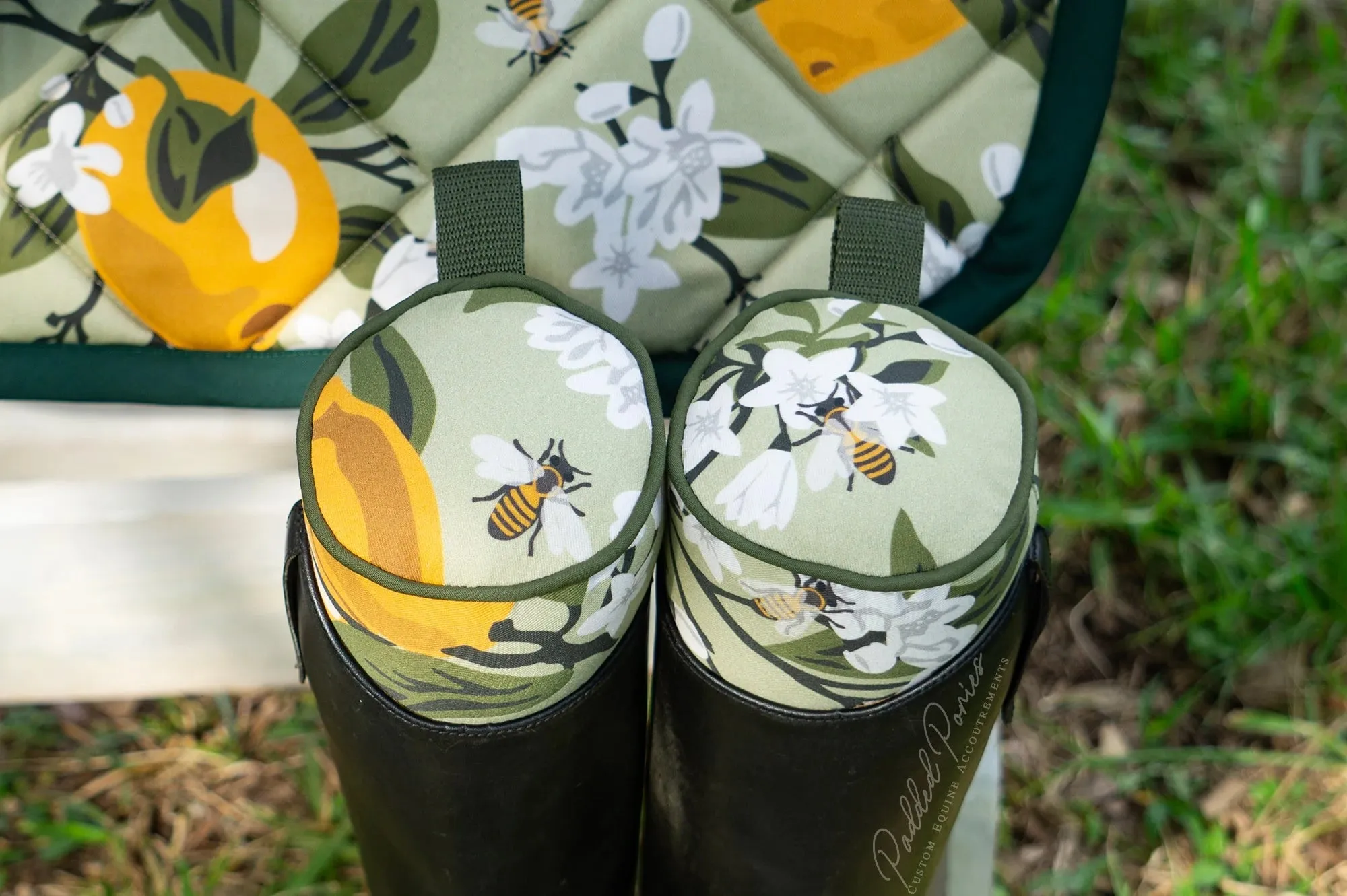 Custom Lemons and Bees Boot Trees