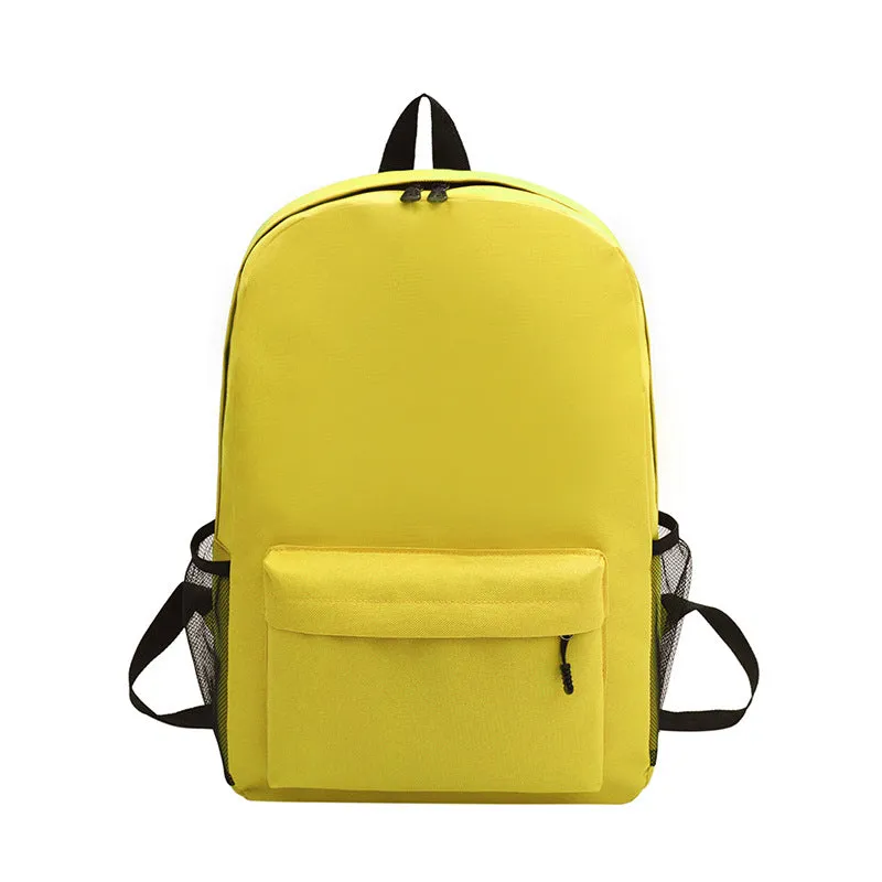 deanwangkt Cross-Border Elementary and Middle School Student Schoolbags Printed Logo Tutorial Training Cram School Double Backpack Children's Schoolbag Printing Pattern