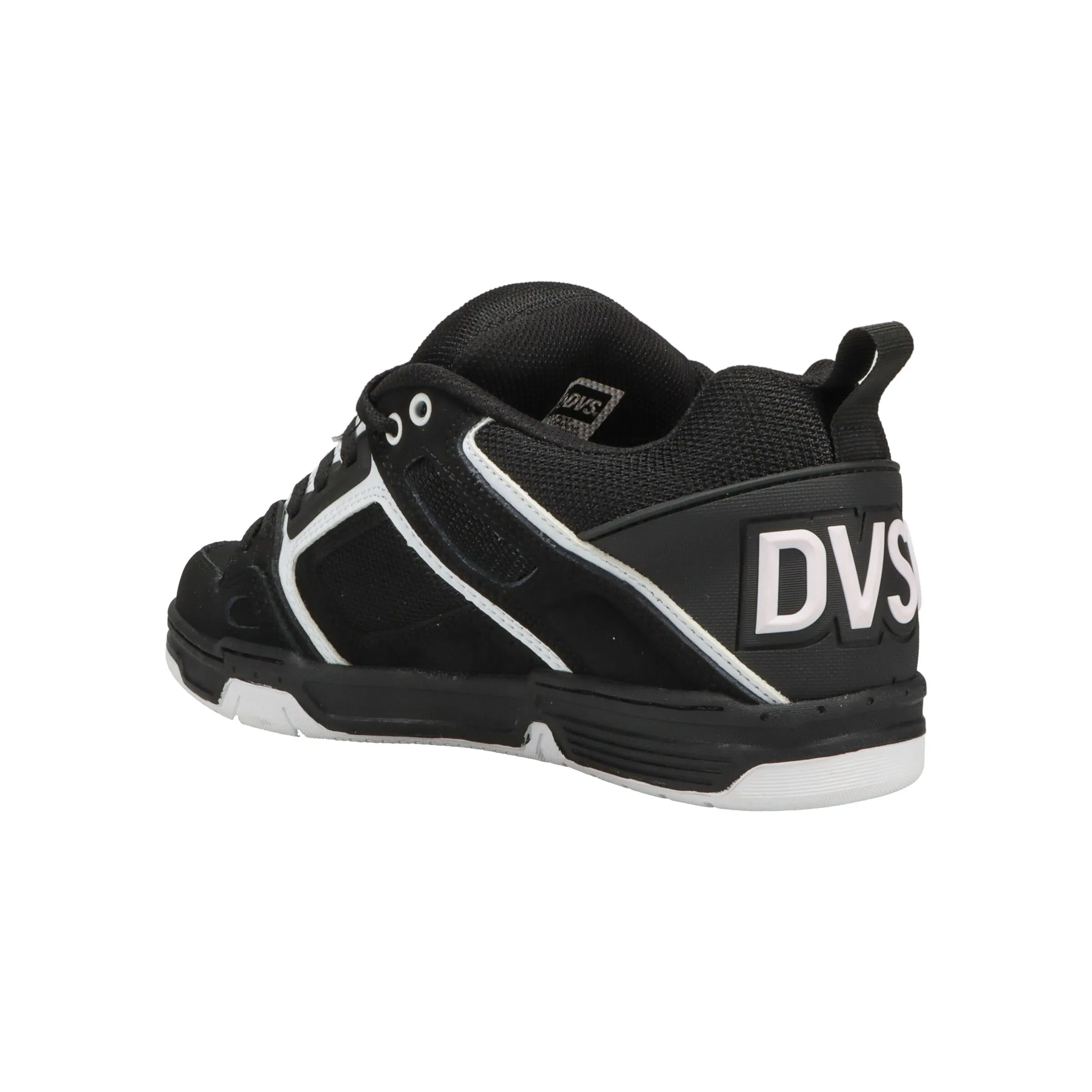 DVS Comanche Black White Leather