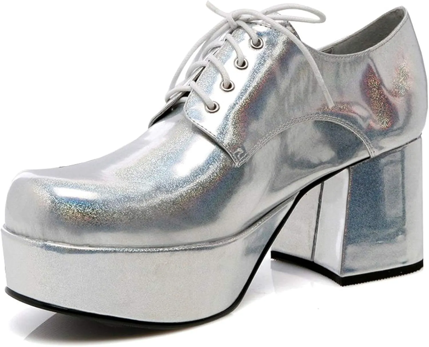 Ellie Shoes Silver Pimp Adult Shoes