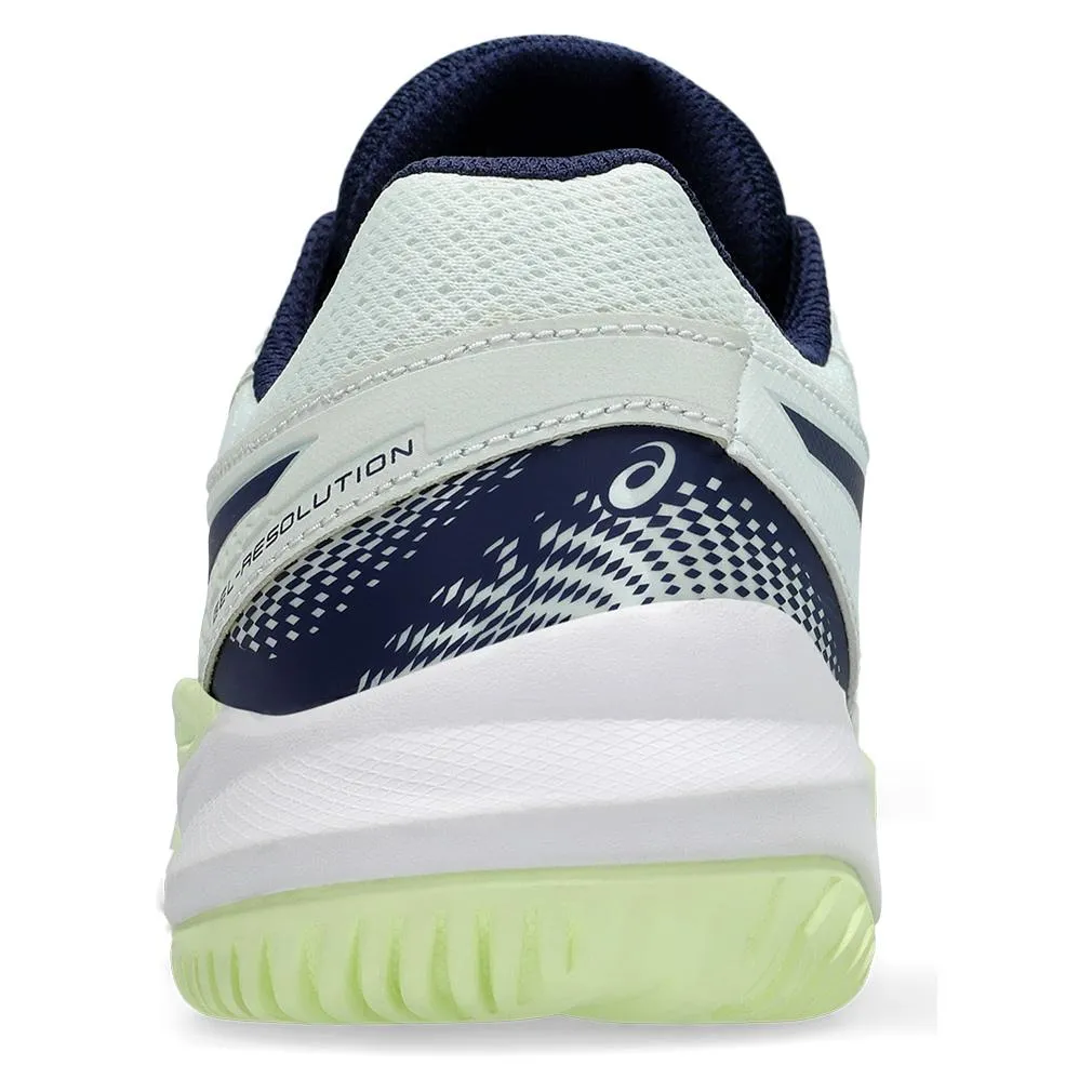 Juniors` Gel-Resolution 9 Tennis Shoes Pale Mint and Blue Expanse