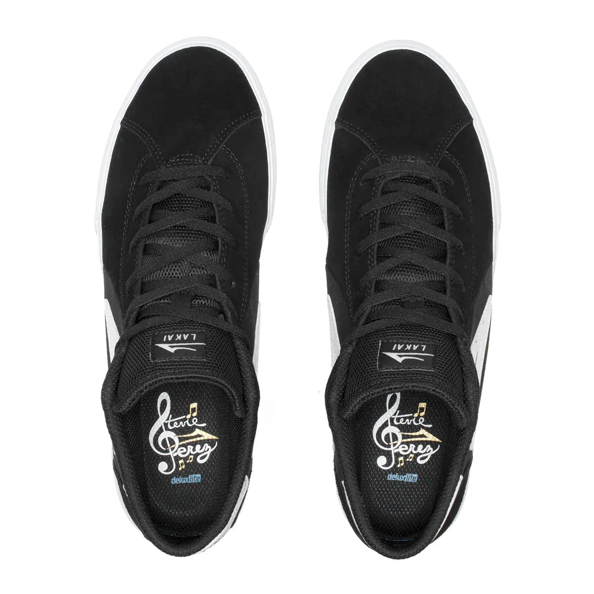 Lakai Flaco Mid Shoes - Black Suede