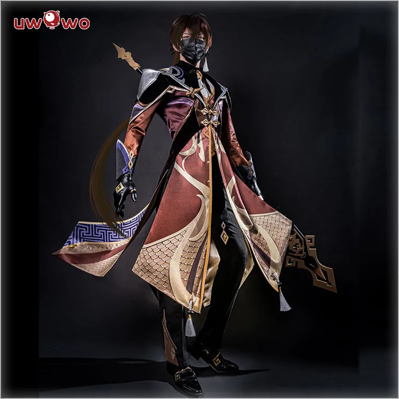 [Last Batch]【Special Discount】Uwowo Game Genshin Impact Geo Archon Morax Zhongli Cosplay Costume