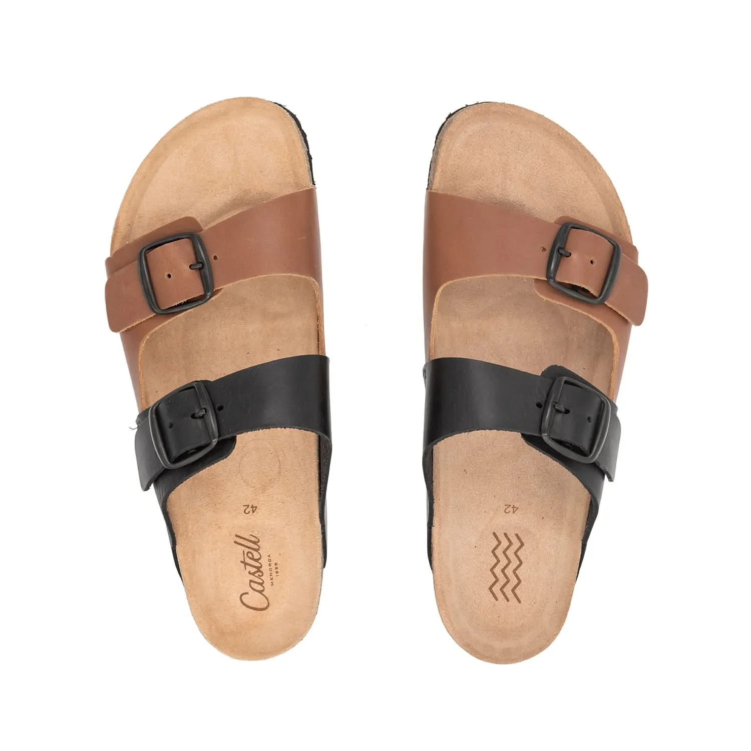 Leather Sandal With Open Toe for Men - 1727 Greco Picaso