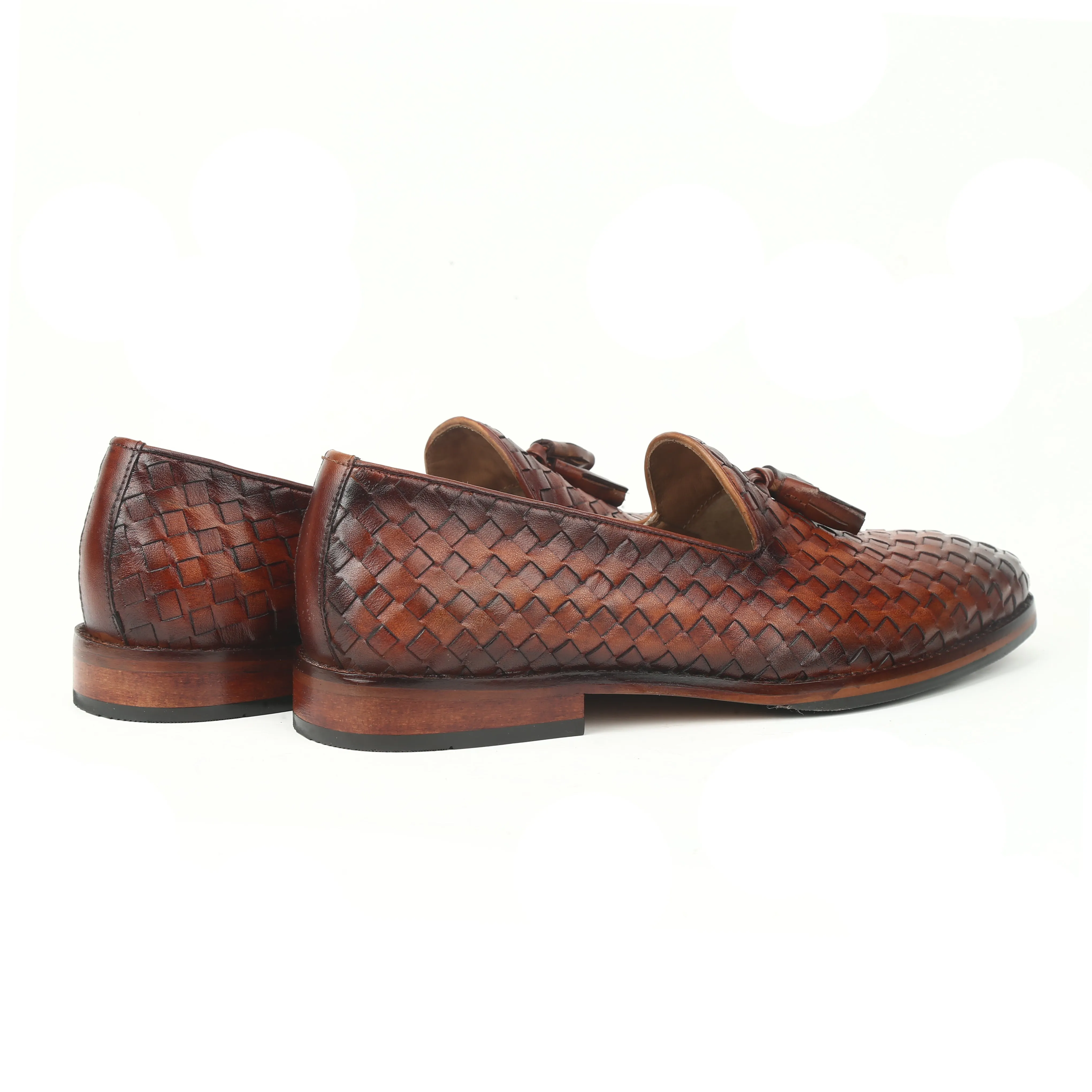 Stylish Lucas Cognac Slip-On Mesh Shoes for Men