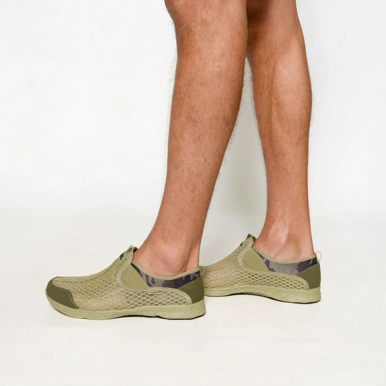 Men's Aqua Slip-On Camo