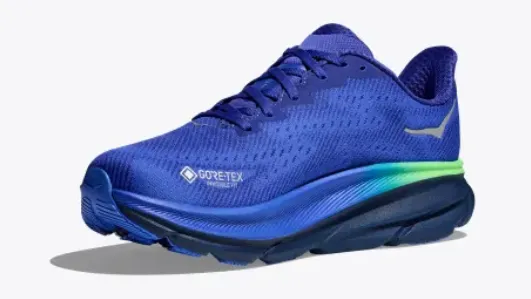 MEN'S HOKA CLIFTON 9 GTX 1141470DBES COLOR - DAZZLING BLUE/EVENING SKY