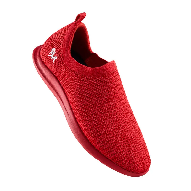 Neeman's ReLive Knit Slip On Sneakers | Fiery Red | Light-Weight & Comfortable