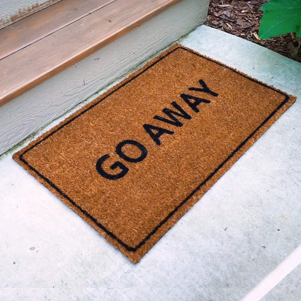 Ninamar Door Mat "Go Away" Natural Coir – 29.5 x 17.5 inch