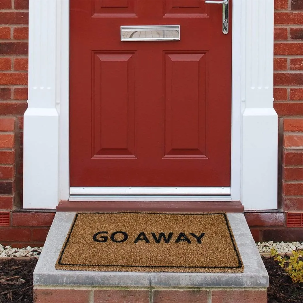 Ninamar Door Mat "Go Away" Natural Coir – 29.5 x 17.5 inch