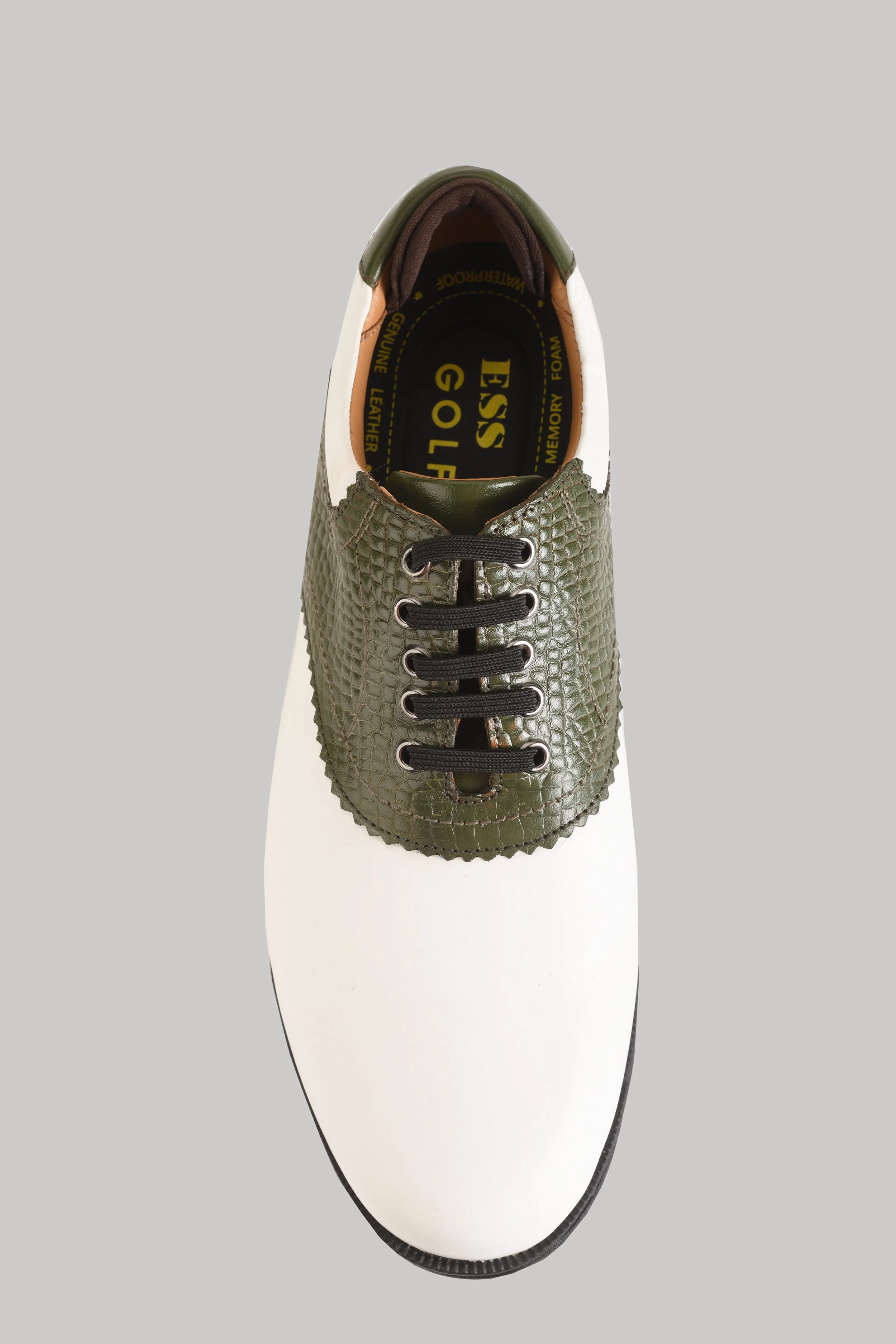 Notting White-Green Golf Shoes