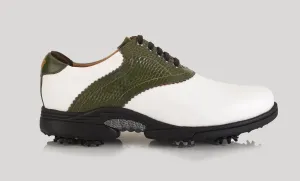 Notting White-Green Golf Shoes