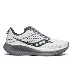 Saucony Men's Ride 17 Running Shoe White/Black