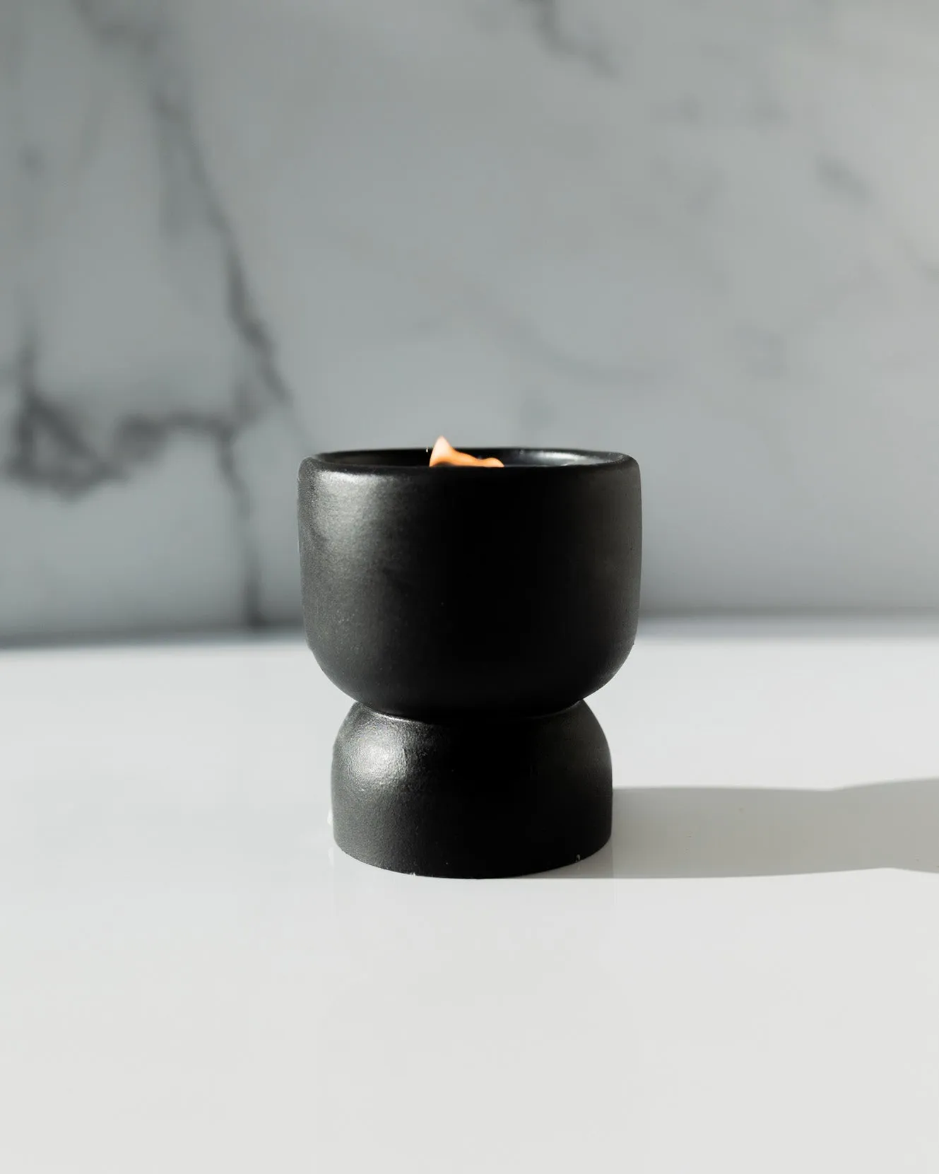 Take A Hike Coconut Soy Candle - Black Pedestal