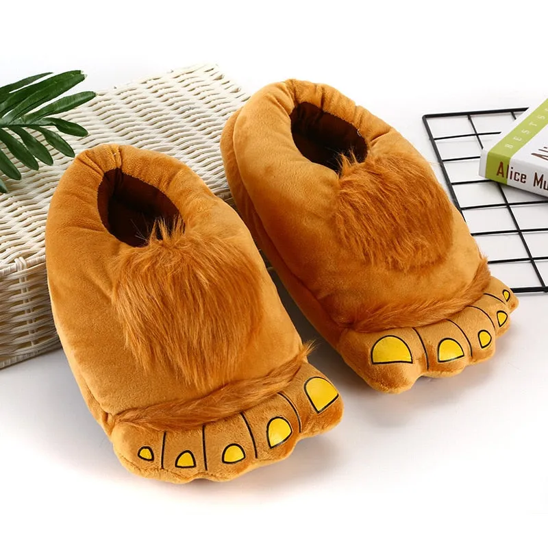 TEEK - Big Feet Fur Top House Shoes