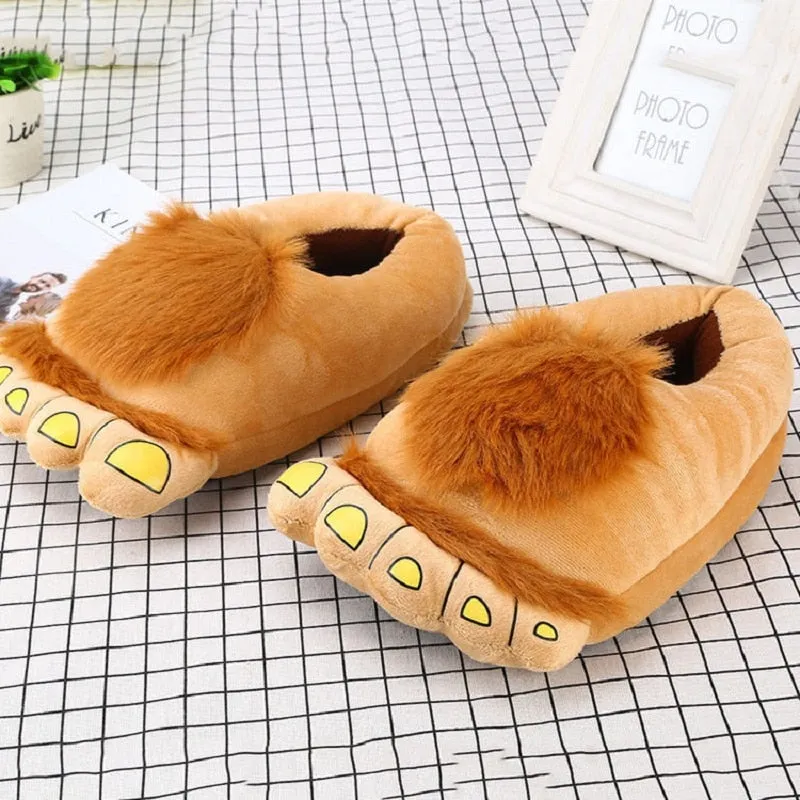 TEEK - Big Feet Fur Top House Shoes