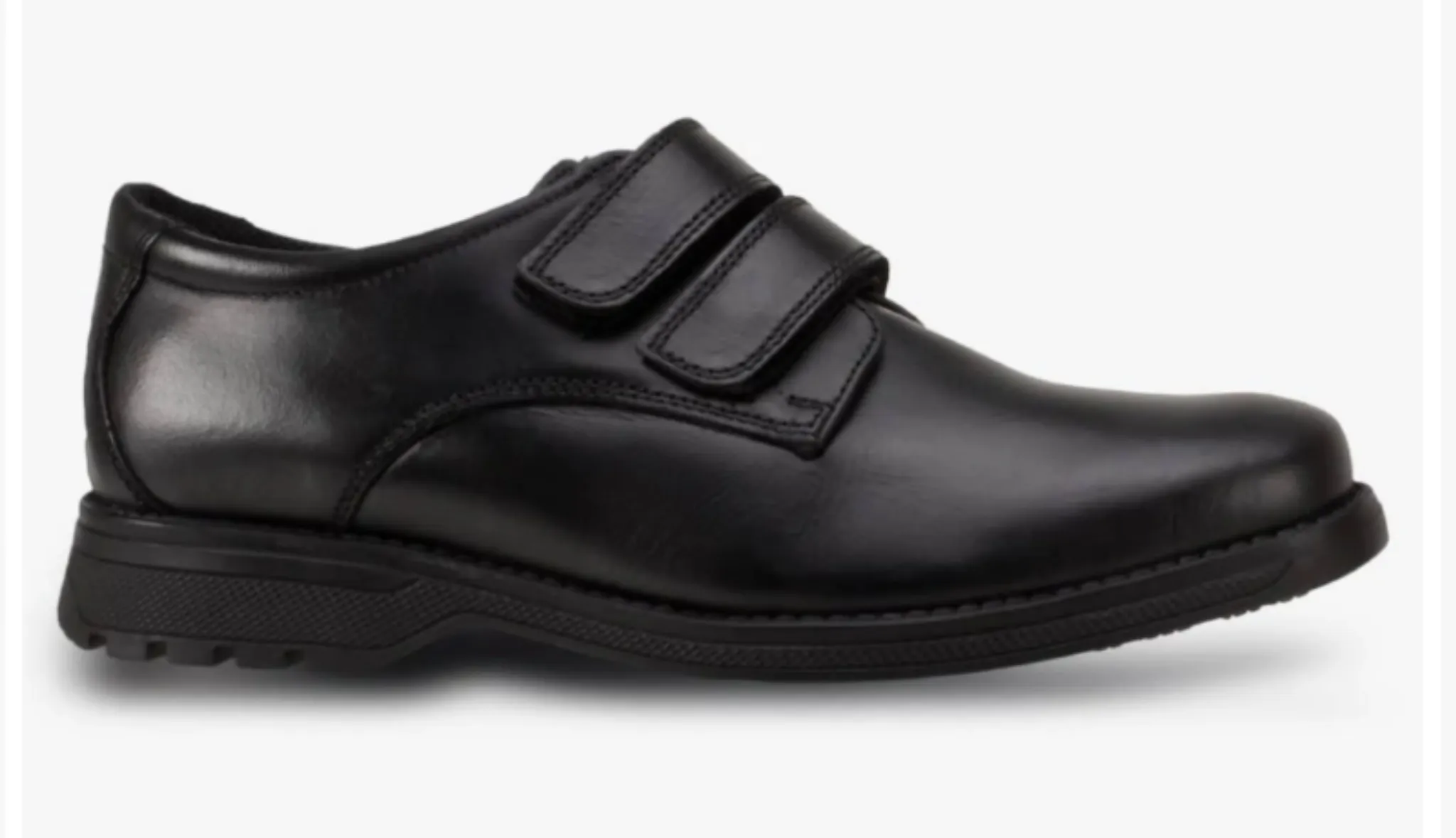 Term Class Double Strap Black School Shoes