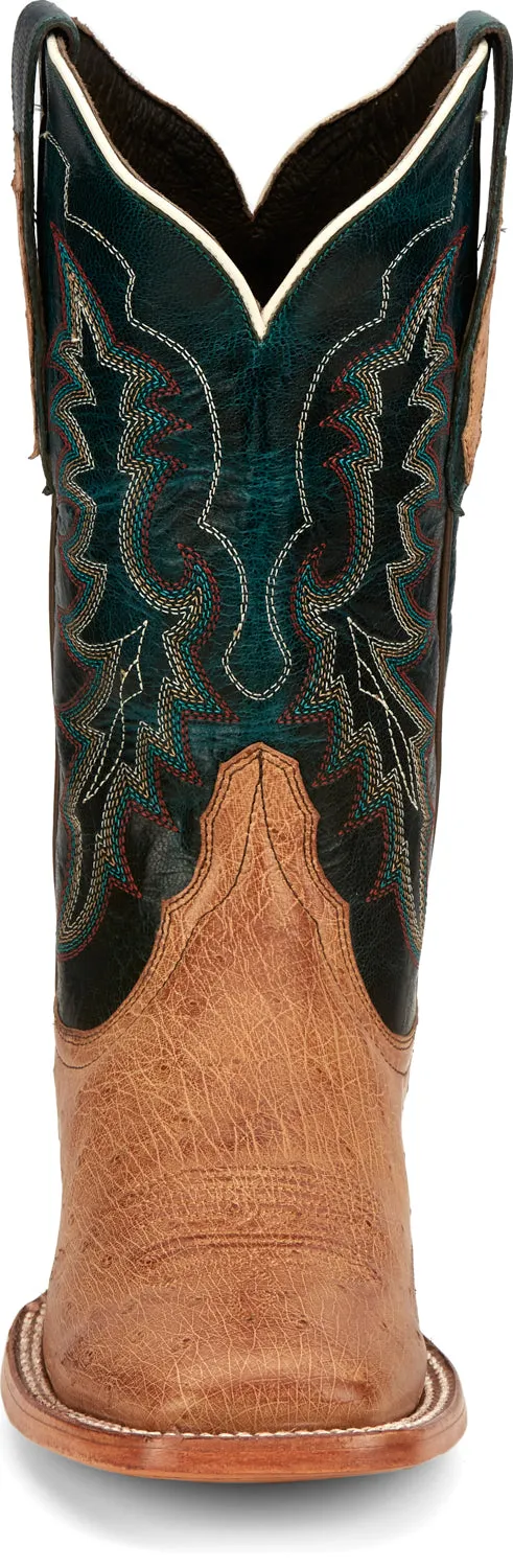 Tony Lama 11in Goat Womens Dark Teal Wildheart Leather Cowboy Boots