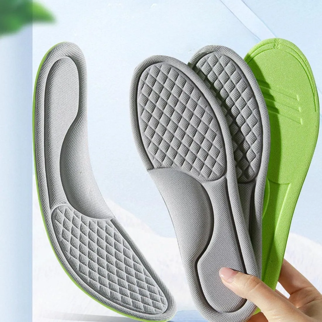 Ultimate Comfort Memory Foam Insoles for Sports and Everyday Use