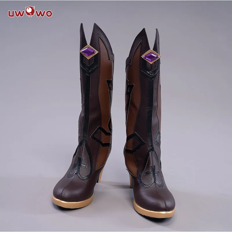 Uwowo Game Genshin Impact Cosplay Fischl Prinzessin der Verurteilung Cosplay Shoes