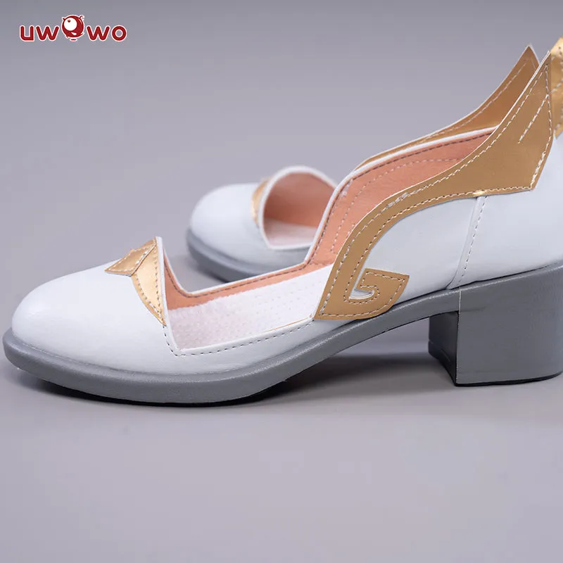 Uwowo Game Genshin Impact Cosplay Ganyu Plenilune Gaze Cosplay Shoes