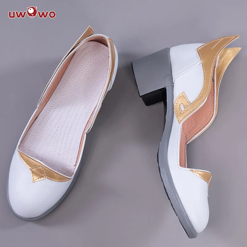 Uwowo Game Genshin Impact Cosplay Ganyu Plenilune Gaze Cosplay Shoes