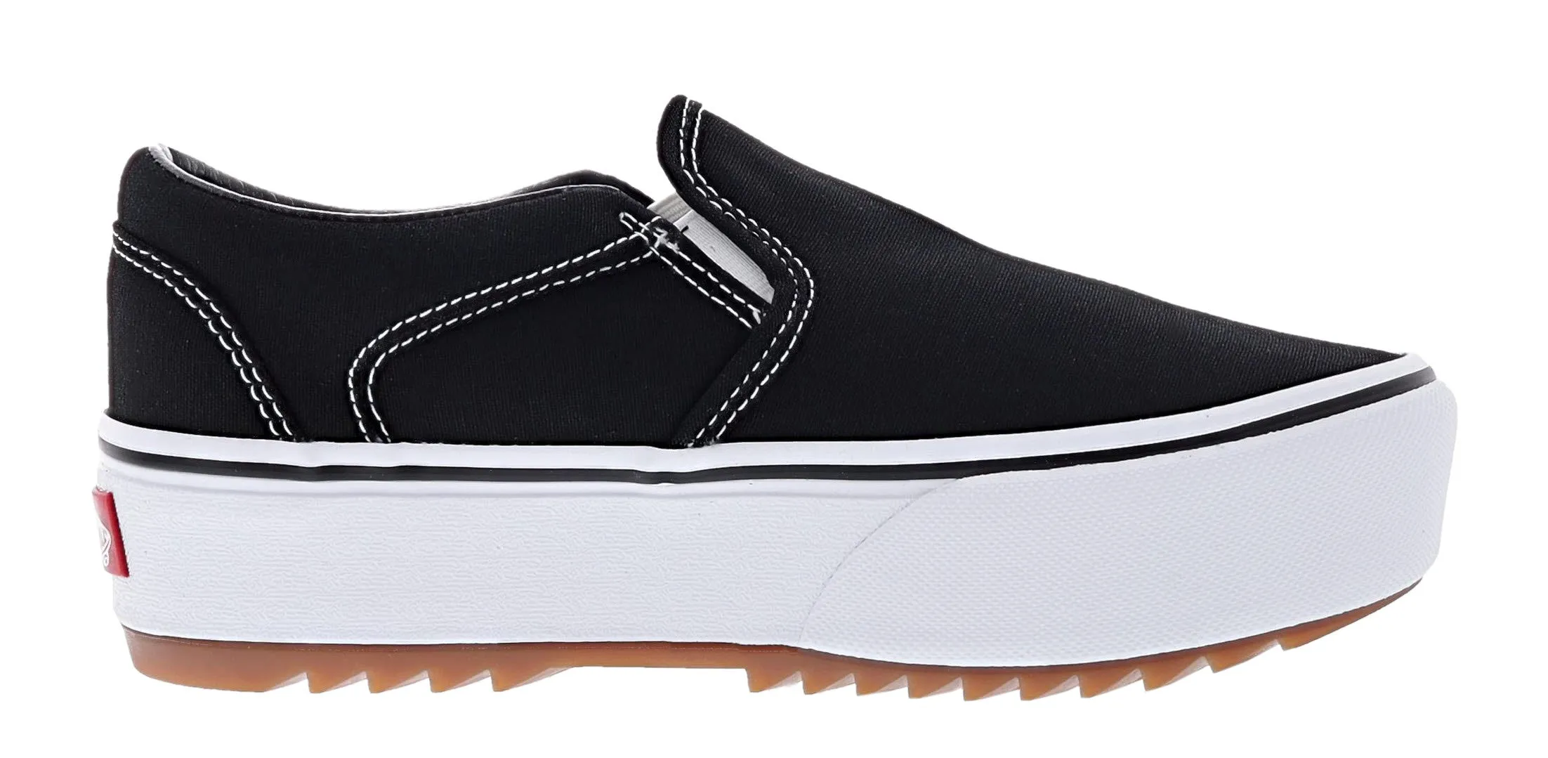 Vans Women's Asher ST Slip On Platform Shoes