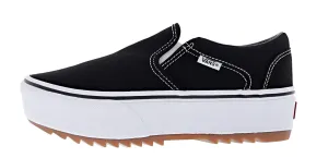 Vans Women's Asher ST Slip On Platform Shoes