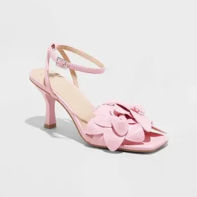 Women's Antonette Heels - A New Day Pink 9