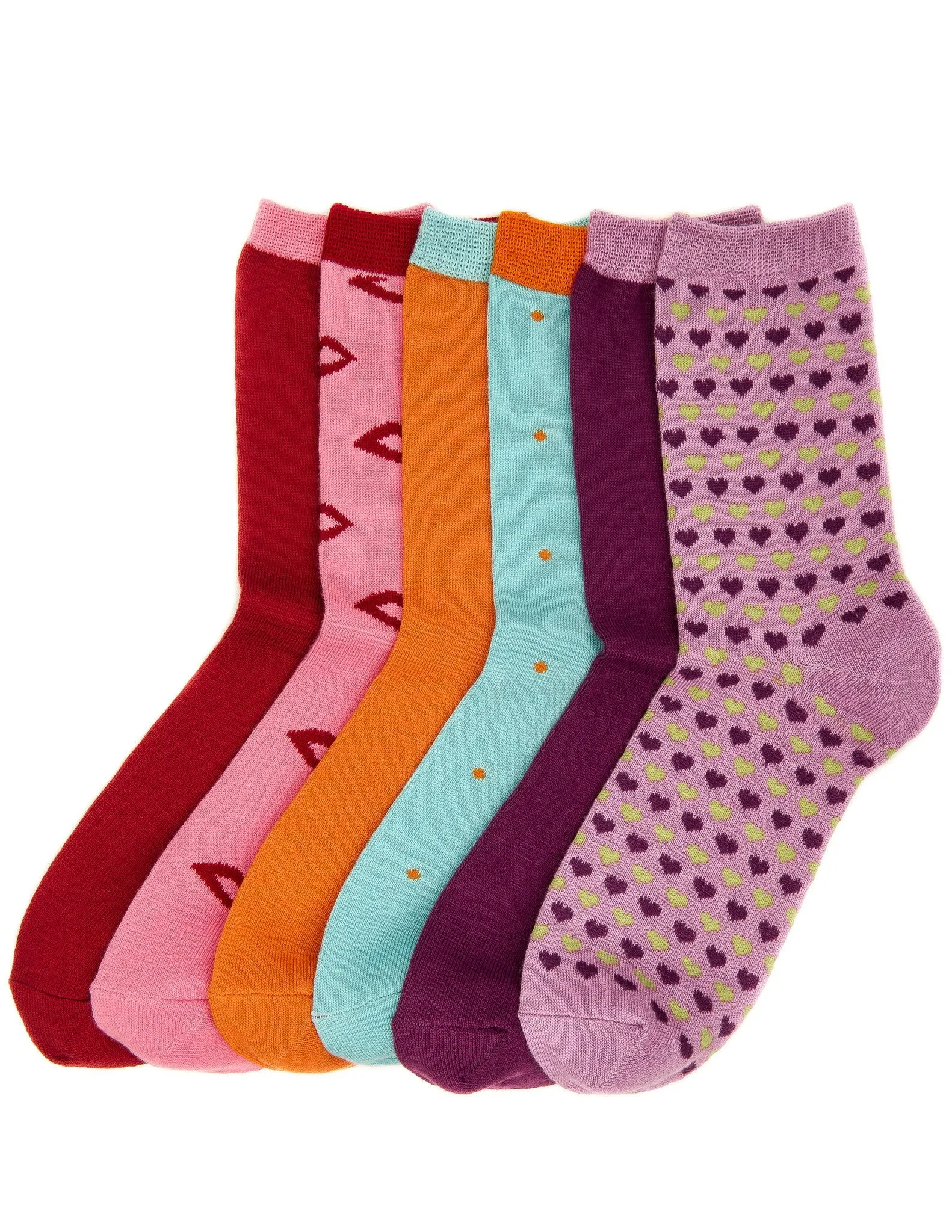 Women's Everyday Crew Socks - 6 Pairs