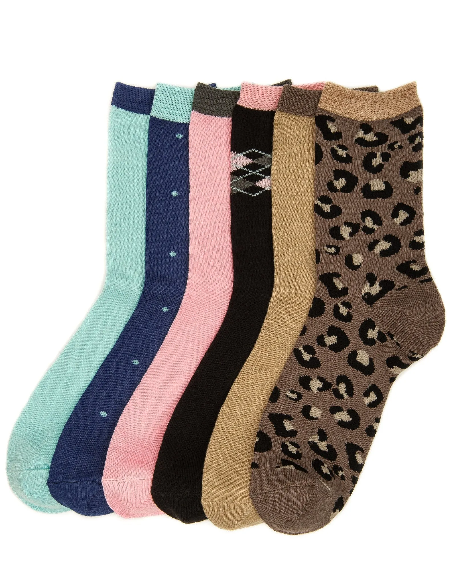 Women's Everyday Crew Socks - 6 Pairs