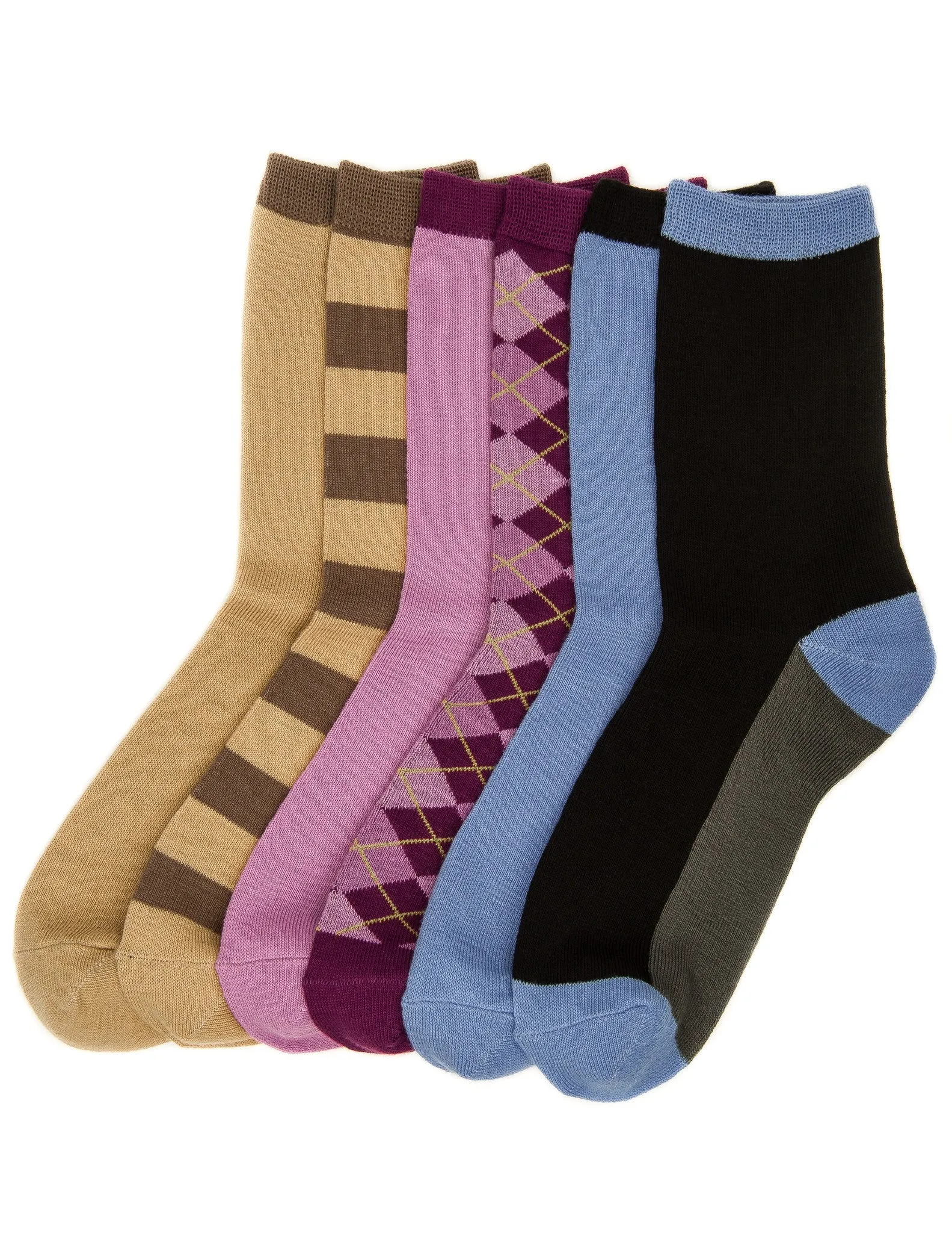 Women's Everyday Crew Socks - 6 Pairs