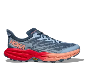 WOMEN'S HOKA SPEEDGOAT 5 1123158RPY COLOR: REAL TEAL/PAPAYA