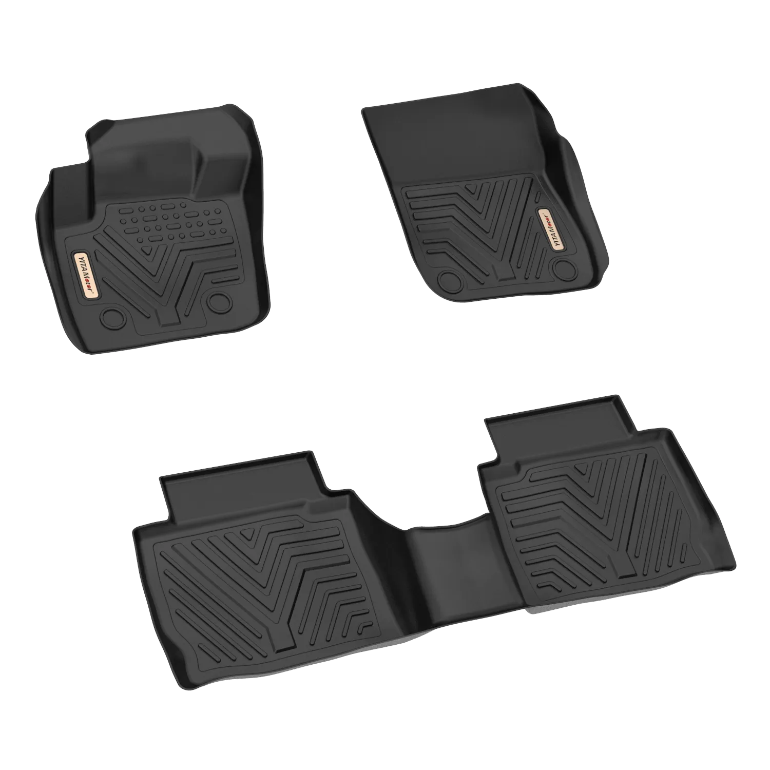 YITAMOTOR® Floor Mats Floor Liners for 2013-2016 Ford Fusion Lincoln MKZ, 1st & 2nd Row All Weather Protection